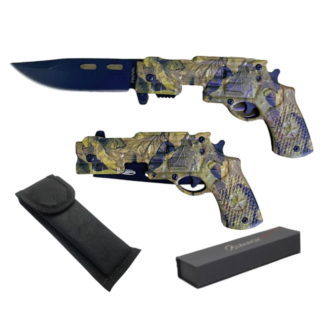 NAVAJA REVOLVER CAMUFLADO VERDE NAVAJA REVOLVER CAMUFLADO VERDE